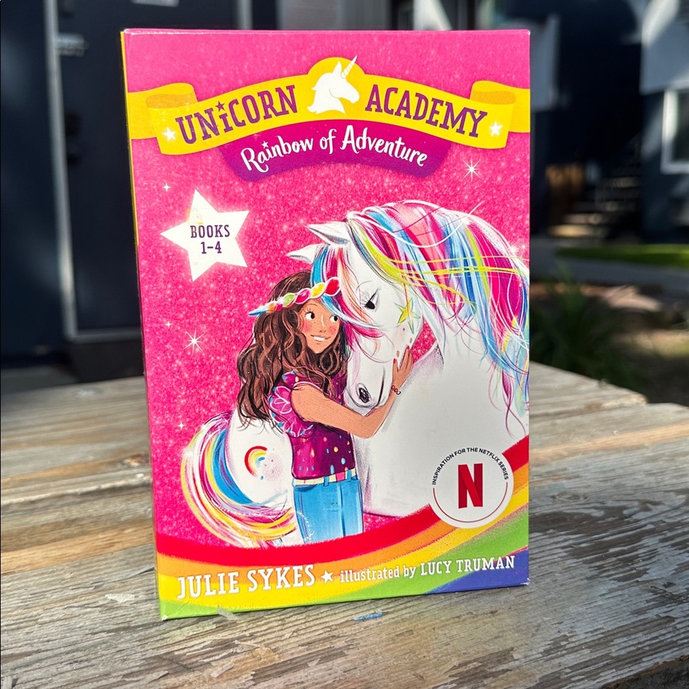 Unicorn Academy Rainbow of Adventure Book Series, Books 1-4